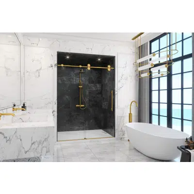 Immagine per Montage Frameless Single Sliding Shower Door