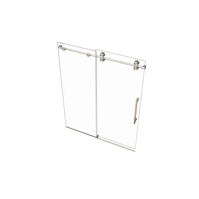 Montage Frameless Single Sliding Shower Door