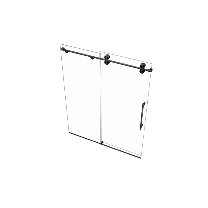 Montage Frameless Single Sliding Shower Door