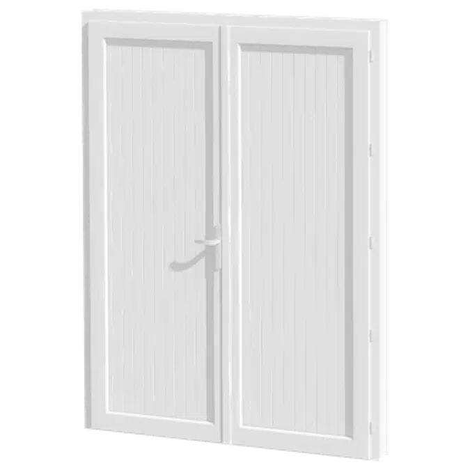 porte de service PVC 2 vantaux