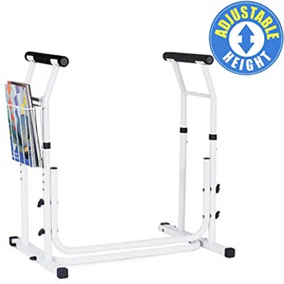 画像 Vaunn Medical Bathroom Adjustable Height Toilet Rail Grab Bar