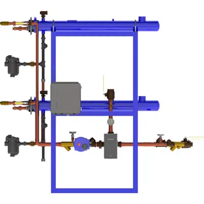 billede til Digital-Flo® Steam/Water Shell and Tube Heat Exchanger, Pre-Piped Parallel Assembly with the Brain® and Sage™, Model DF415P40BS