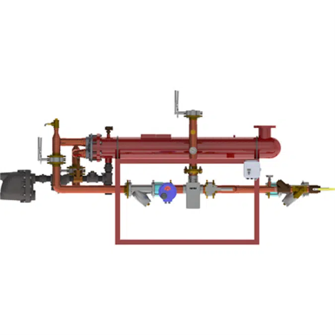 Digital-Flo® Steam/Water Shell and Double-Wall Tube Heat Exchanger with the Brain® Model DF8120DW80