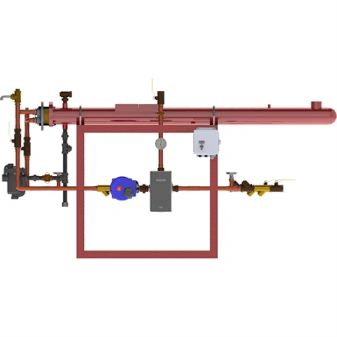 Digital-Flo® Steam/Water Shell and Double-Wall Tube Heat Exchanger with the Brain® Model DF415DW40