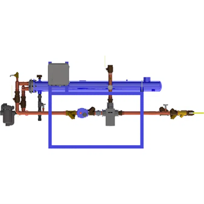 Digital-Flo® Steam/Water Shell and Tube Heat Exchanger with the Brain® and Sage™ Model DF66550BS