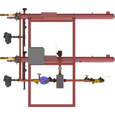 Image for Digital-Flo® Steam/Water Shell and Double-Wall Tube Heat Exchanger, Pre-Piped Parallel Assembly with the Brain® and Sage™, Model DF415DWP40BS