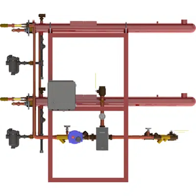 Obrázek pro Digital-Flo® Steam/Water Shell and Double-Wall Tube Heat Exchanger, Pre-Piped Parallel Assembly with the Brain® and Sage™, Model DF415DWP40BS