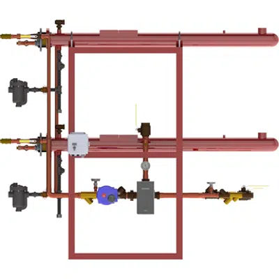 Image for Digital-Flo® Steam/Water Shell and Double-Wall Tube Heat Exchanger, Pre-Piped Parallel Assembly with the Brain®, Model DF415DWP40