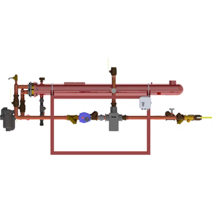 Digital-Flo® Steam/Water Shell and Double-Wall Tube Heat Exchanger with the Brain® Model DF665DW50