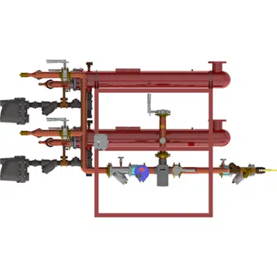 Obrázek pro Digital-Flo® Steam/Water Shell and Double-Wall Tube Heat Exchanger, Pre-Piped Parallel Assembly with the Brain®, Model DF8120DWP80