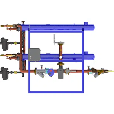 Image for Digital-Flo® Steam/Water Shell and Tube Heat Exchanger, Pre-Piped Parallel Assembly with the Brain® and Sage™, Model DF665P80BS