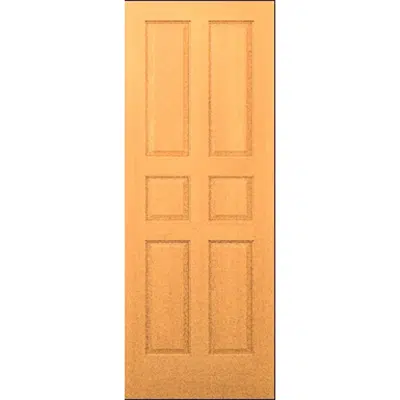 6-Panel Wood Door - Interior Commercial / Residential with Fire Options - K5600 이미지