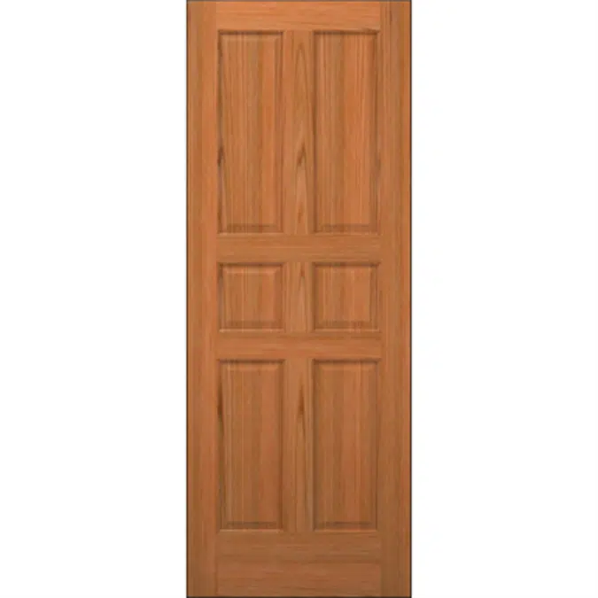 6-Panel Wood Door - Interior Commercial / Residential with Fire Options - K5600