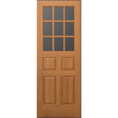 Image for Wood French Door 9-Lite 4-Panel - Interior Commercial / Residential with Fire Options - K6510