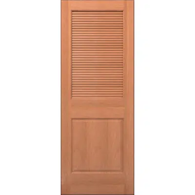 Image pour Wood Louver Door - Interior Residential or Commercial with Fire Options - K7320