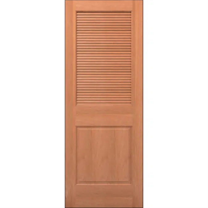 Wood Louver Door - Interior Residential or Commercial with Fire Options - K7320