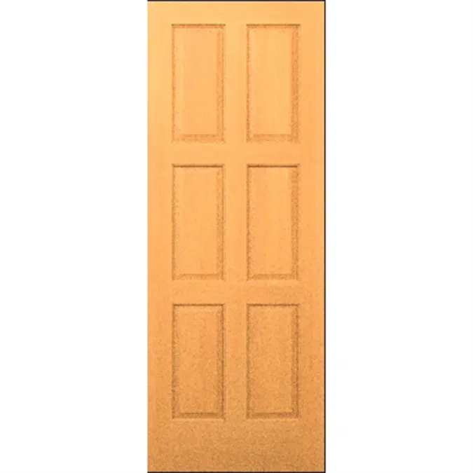 6-Panel Wood Door - Interior Commercial / Residential with Fire Options - K5660