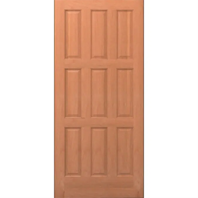 9-Panel Wood Door - Interior  Commercial / Residential with Fire Options - K3090