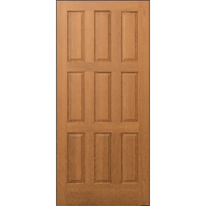 9-Panel Wood Door - Interior  Commercial / Residential with Fire Options - K3090