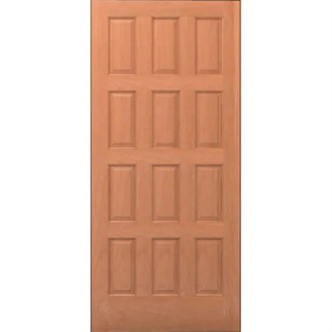 12-Panel Wood Door - Interior Commercial / Residential with Fire Options - K3120
