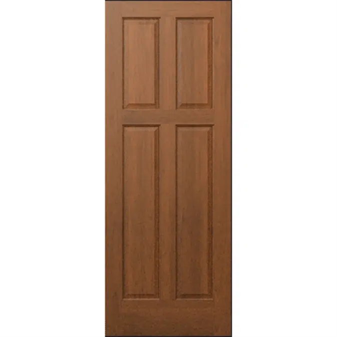 4-Panel Wood Door - Interior Commercial / Residential with Fire Options - K5410