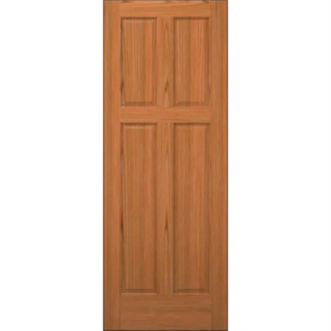 4-Panel Wood Door - Interior Commercial / Residential with Fire Options - K5410