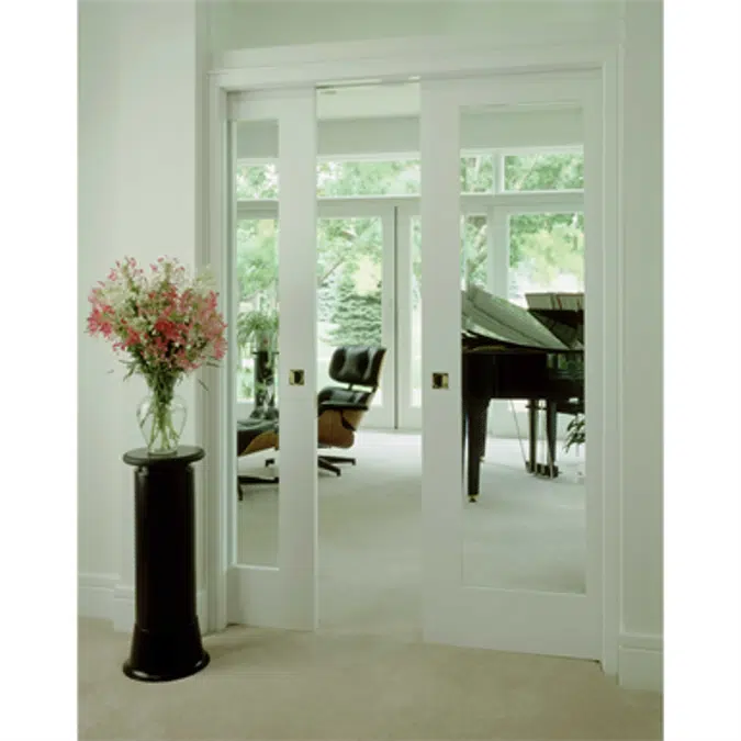 1-Lite Wood French Door - Interior  Commercial / Residential with Fire Options - K6010