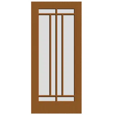 Wood French Door - Interior Commercial / Residential with Fire Options - K6098 için görüntü