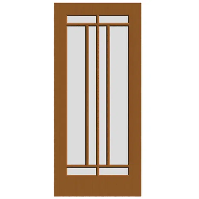 Wood French Door - Interior Commercial / Residential with Fire Options - K6098