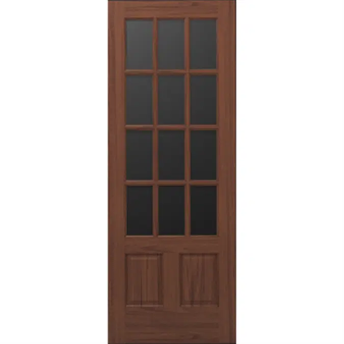 Wood French Door 12-Lite 2-Panel - Interior  Commercial / Residential with Fire Options - K3800