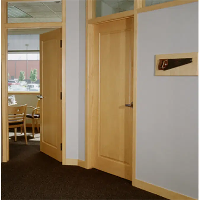 1-Panel Wood Door - Interior Commercial / Residential with Fire Options - K6000