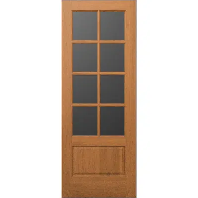 Image for Wood French Door 8-Lite 1-Panel - Interior Commercial / Residential with Fire Options - K3580