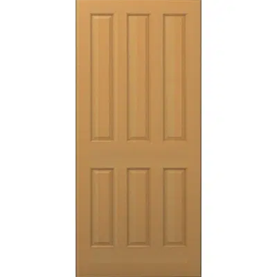 afbeelding voor 6-Panel Wood Door - Interior  Commercial / Residential with Fire Options - K3060