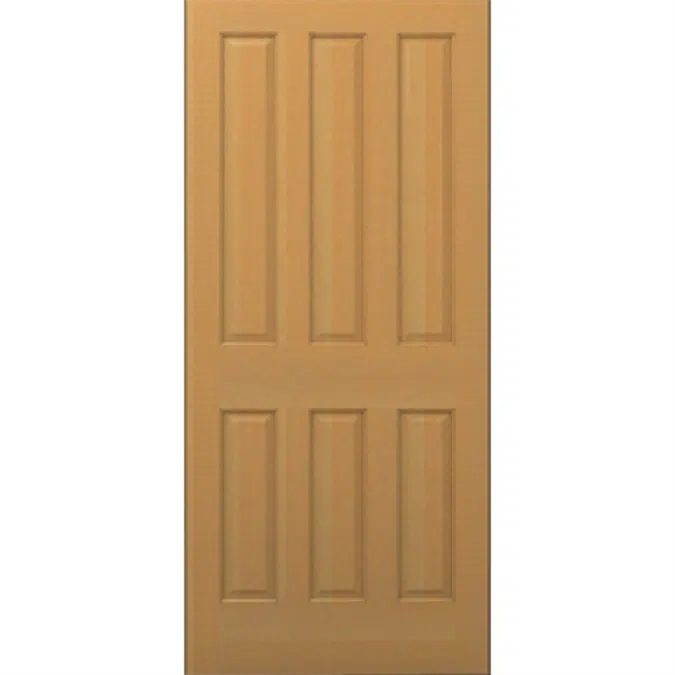 6-Panel Wood Door - Interior  Commercial / Residential with Fire Options - K3060