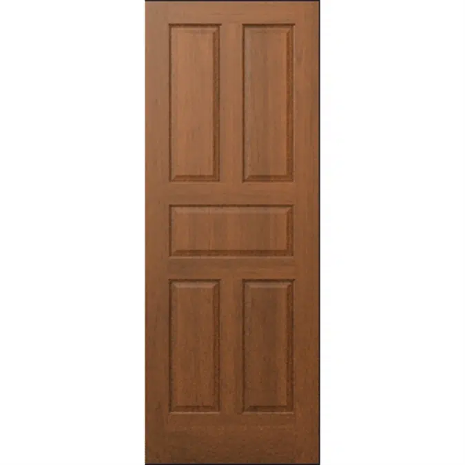 5 Panel Wood Door  - Interior Commercial / Residential with Fire Options - K5500