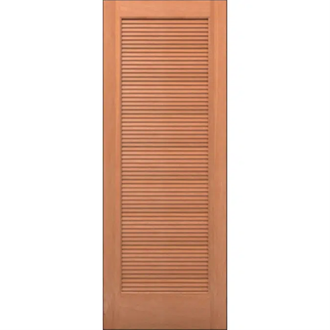 Wood Louver Door - Interior Residential or Commercial with Fire Options - K7330