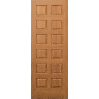 12-Panel Wood Door - Interior Commercial / Residential with Fire Options - K3220 이미지