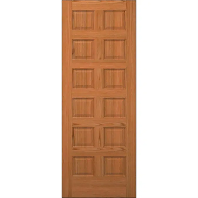 12-Panel Wood Door - Interior Commercial / Residential with Fire Options - K3220