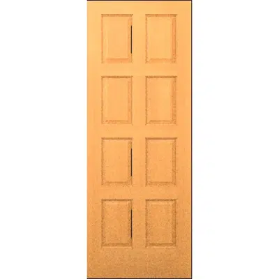 8-Panel Wood Door - Interior Commercial / Residential with Fire Options - K5810 için görüntü