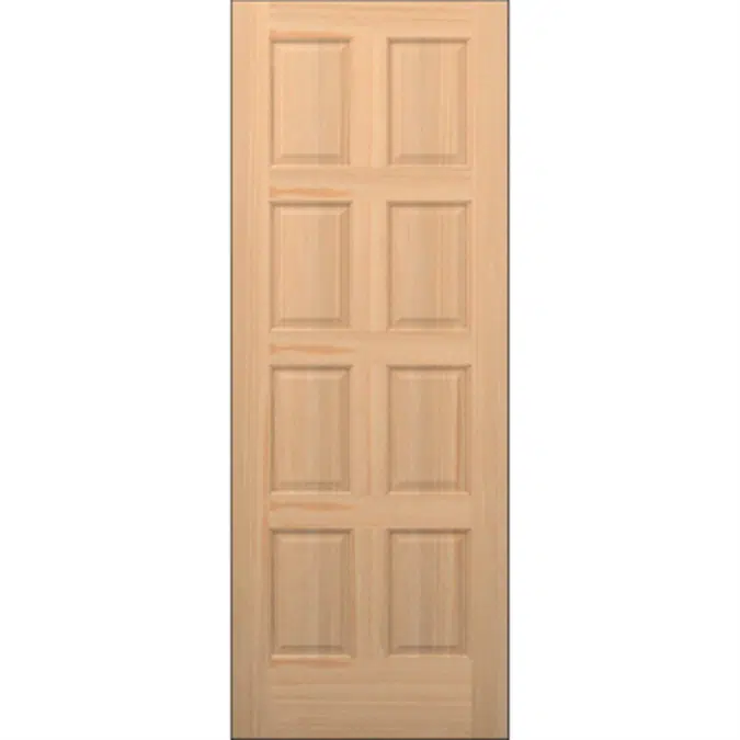 8-Panel Wood Door - Interior Commercial / Residential with Fire Options - K5810