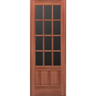 Image for Wood French Door 12-Lite 1-Panel - Interior  Commercial / Residential with Fire Options - K3700