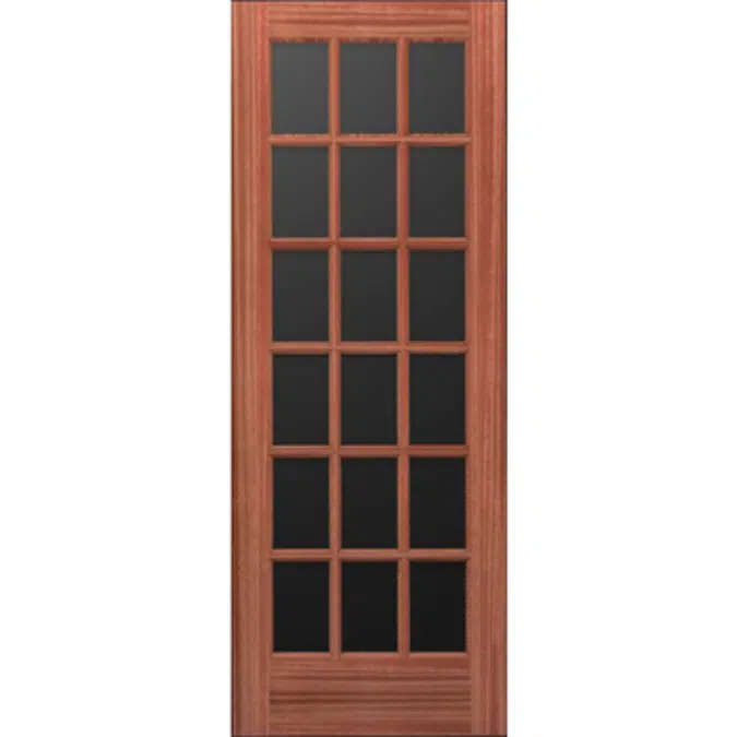 Wood French Door 18-Lite - Interior  Commercial / Residential / Fire Options - K3600