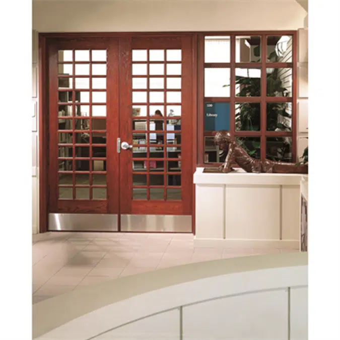 Wood French Door 18-Lite - Interior  Commercial / Residential / Fire Options - K3600