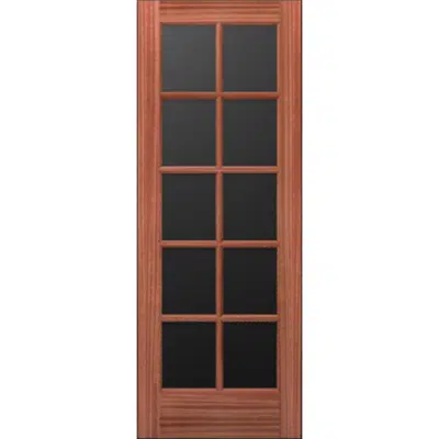 afbeelding voor 10-Lite Wood French Door - Interior  Commercial / Residential with Fire Options - K6020