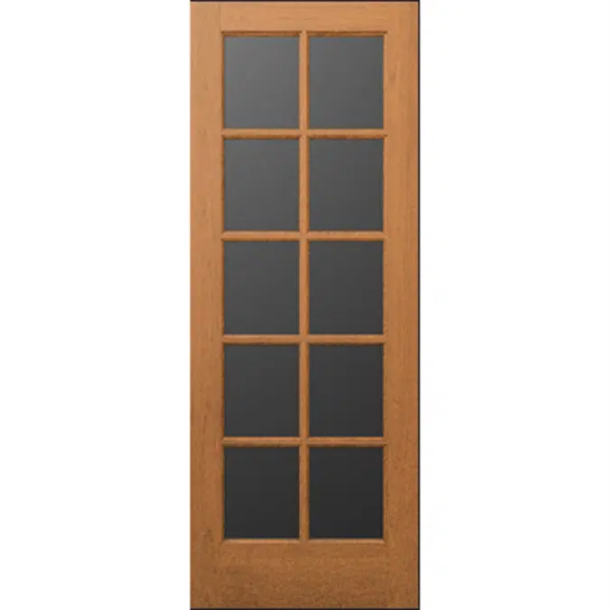 10-Lite Wood French Door - Interior  Commercial / Residential with Fire Options - K6020