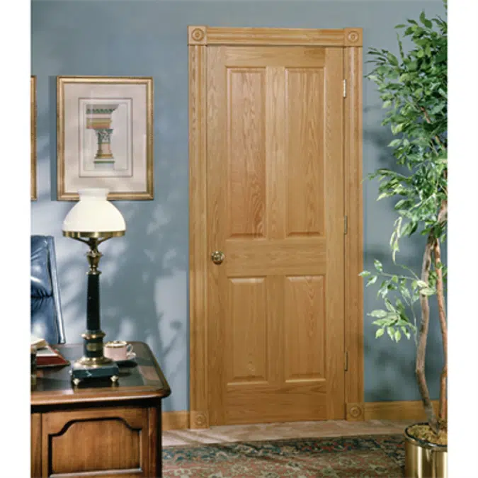 4-Panel Wood Door - Interior Commercial / Residential with Fire Options - K5400