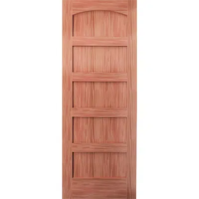 imagen para Arched 5-Panel Wood Door - Interior Commercial / Residential with Fire Options - A3050