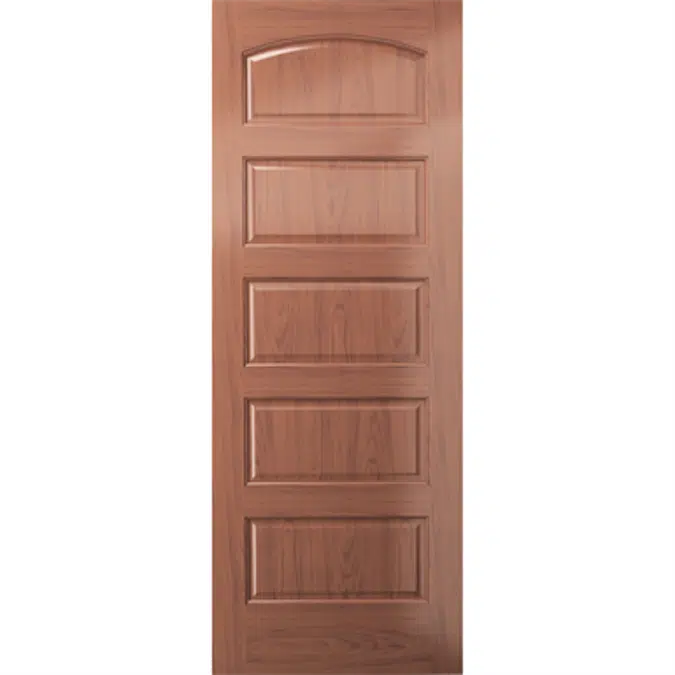 Arched 5-Panel Wood Door - Interior Commercial / Residential with Fire Options - A3050