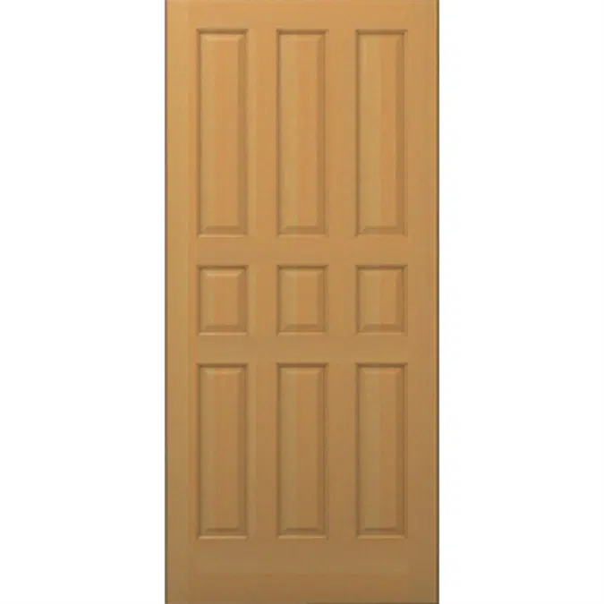 9-Panel Wood Door - Interior Commercial / Residential with Fire Options - K3190