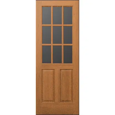 Image for Wood French Door 9-Lite 2-Panel - Interior  Commercial / Residential with Fire Options - K3820